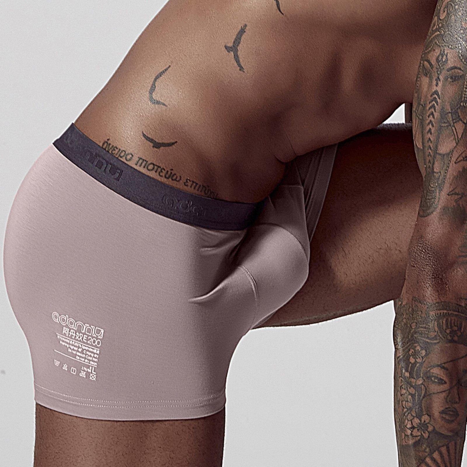 Men’s Modal‑Cotton Boxer Briefs – High Waist, Comfort Fit - 3KDyn